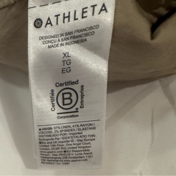 ATHLETA Men’s Linen Blend Shorts Size XL – Summer Essential - Picture 4 of 5